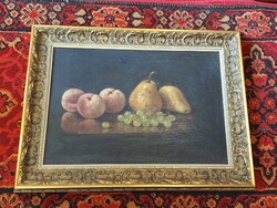 1780k.?  O / K  GYÜMÖLCS CSENDÉLET 58X42 cm.restaurált--ÁTKERETEZETT??