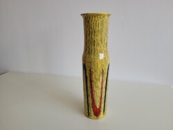 Régi retro Iparművészeti Illés kerámia váza mid century 36,5 cm