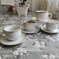 Alföldi porcelán arany csíkos kávés készlet eladó!