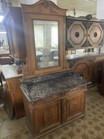 Ónémet fésülködő asztal márványlappal