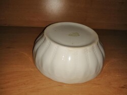 Régi jelzett gyöngyös Gránit tál - átm. 18,5 cm (6p)