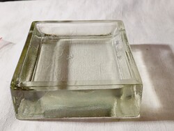 Üveg levélnehezék gémkapocs stb. tartó minimalista retro