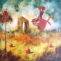 Győrfi András - A ketrec 80 x 80 cm olaj, vászon