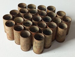 27 darab 9 mm Luger lőszerhüvely MFS fenékbélyeg. Hatástalan.