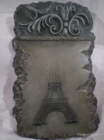 FALIDÍSZ - ALKUKÉPES - FRANCIA - EIFFEL TORONNYAL  - MŰGYANTA -  31 x 20 x 3 cm - HIBÁTLAN