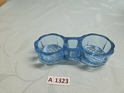 A1323 Kék üveg só és bors tartó