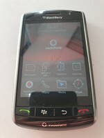 Retro blackberry storm 9500 mobiltelefon telefon töltőjével nagyon szép állapotban