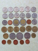 Tájföld, Thaiföld 34 db különböző érme. 1,10,25,50 Satang, 1,2,5,10 Baht. 1957-2018.