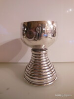 KUPA - ALKUKÉPES -  EZÜSTÖZÖTT - MONOGRAMOS - 2 dl - 13 x 9 cm  - ANGOL