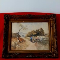 Neogrády Antal(1861-1942):Hazafelé-eredeti