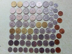 Malajzia 73 db különböző érme. 1,5,10,20,50 Sen. 1967-2018
