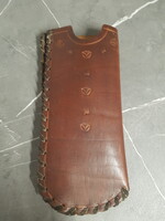 Régi bőr szemüveg tok