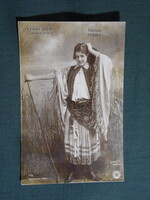 Postcard, Sári Fedák actress, János vitéz, Strelisky edition Bp. 1905