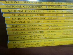 Egyben 14 db National Geographic magazin, különböző számok