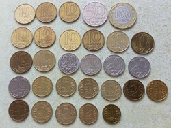 Kazahsztán 29 db különböző érme. 1,2,5,10,20,50,100 Tenge. 2000-2018