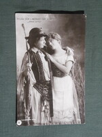Postcard, Sári Fedák, Vilma Medgyaszay actress, János vitéz, Strelisky edition Bp. 1905