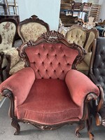 Mályva színű Bársony fotel