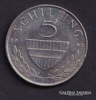 Ausztria 5 Schilling 1992