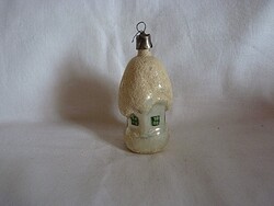 RÉGI ÜVEG KARÁCSONYFADÍSZ - HÁZIKÓ!