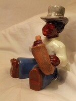 H. Rahmer Mária Fekete muzsikus figura – art deco