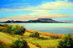Lantos György: Balatongyöröki délután 40x60 cm