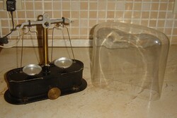 Antik patika mérleg - műtárgy, dekoráció