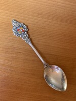 Gyönyörű Ezüst Barcelona tűzzománcos díszkanál