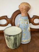 NAGYMÉRETŰ KISS ROÓZ ILONA SZOBOR, LÁNYKA TÁLLAL, KASPÓ