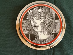 Ritka Hollóházi Szász Endre Stúdió fali plakett (P0035)