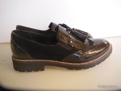 VINTAGE - CIPŐ - ALKUKÉPES -  GRACELAND - LAKKBŐR - VELÚR - 36 - méret - ÚJSZERŰ - HIBÁTLAN