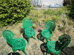 Decorative Garden Seating Set, Cast Iron, Exceptionally Comfortable. Not Sheet Metal!