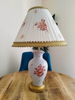 O-herend basket-woven orange pattern table lamp