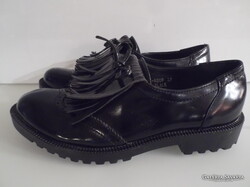 VINTAGE - CIPŐ - ÚJ - ALKUKÉPES - IDEAL SHOES - LAKKBŐR - 37 méret - HIBÁTLAN