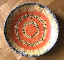 Nagy dísztányér, dísztányér. Hibátlan. (Iparművészeti Vállalat) 28 cm