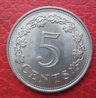Málta 5 cent 1977 (TT22)