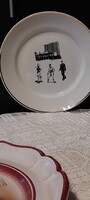 Hollóházi Retro porcelán tányér Gyűjtőknek
