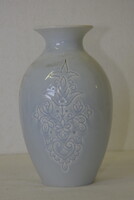 Világoskék porcelán emlék váza A315