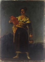1W521 Francisco de Goya után : A korsós lány 68 x 50 cm