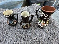 Kerámia kancsó , bokály,váza Sárospataki