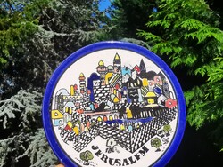 JERUSALEM, IZRAELI FALI TÁL,12,5 cm,