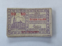 Pécs 1919 City Emergency Money 50 Fillér .  2nd Series  . F2025