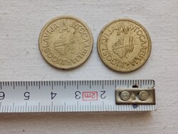 Telefon zseton érme Jugoslavija 2db egyben retro