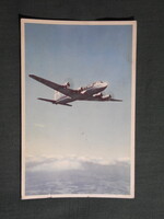 Képeslap,Svédország,Scandinavian Airlines légitársaság,Douglas Aircraft DC-6 repülőgép,1955-