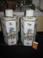 Herendi, VBO, Viktória, 6 szögletű fűszer, tea, kávé tartó RITKA, PÁRBAN