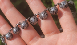 Antik Magyar Szecessziós Ezüst "Fél Pityke" Nyakék!