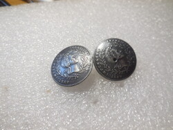 Katonai gombok ,  2  db ,  22 mm