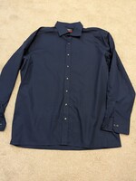 ETERNA  MODERN  Fit férfi XL-es hosszú újjú sötétkék ing, üzleti ing ,tökéletes állapotban