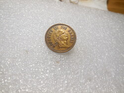 Katonai gomb  , rézből ,  22 mm