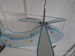 CSILLÁR  - HELIKOPTER - ÜVEG - 53 x 48 cm - NÉMET - HIBÁTLAN