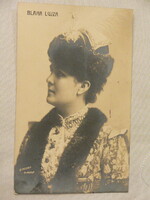 BLAHA LUJZA FOTÓ KÉPESLAP  -  STRELISKY BUDAPEST  -  szép, futott lap